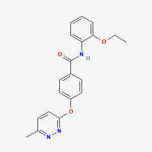 molecular formula C20H19N3O3 B5511968 N-(2-ethoxyphenyl)-4-[(6-methyl-3-pyridazinyl)oxy]benzamide 
