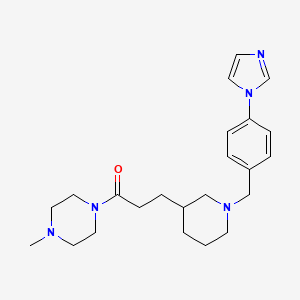 1-(3-{1-[4-(1H-imidazol-1-yl)benzyl]piperidin-3-yl}propanoyl)-4-methylpiperazine