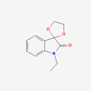 molecular formula C12H13NO3 B5512058 1'-ethylspiro[1,3-dioxolane-2,3'-indol]-2'(1'H)-one 