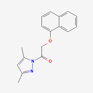 molecular formula C17H16N2O2 B5512062 3,5-dimethyl-1-[(1-naphthyloxy)acetyl]-1H-pyrazole CAS No. 5305-63-5
