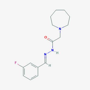 2-(1-azepanyl)-N'-(3-fluorobenzylidene)acetohydrazide