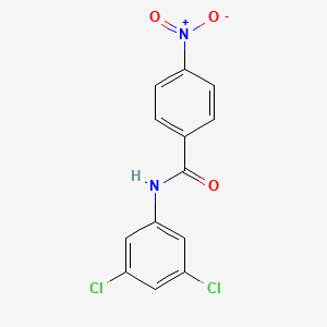 molecular formula C13H8Cl2N2O3 B5512096 N-(3,5-dichlorophenyl)-4-nitrobenzamide CAS No. 316142-27-5