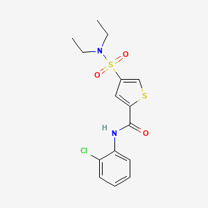 N-(2-chlorophenyl)-4-[(diethylamino)sulfonyl]-2-thiophenecarboxamide