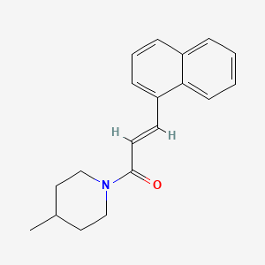 molecular formula C19H21NO B5512146 4-methyl-1-[3-(1-naphthyl)acryloyl]piperidine 