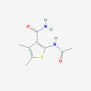 molecular formula C9H12N2O2S B5512165 2-(乙酰氨基)-4,5-二甲基-3-噻吩甲酰胺 