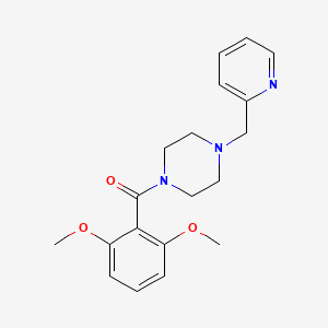 molecular formula C19H23N3O3 B5512192 1-(2,6-dimethoxybenzoyl)-4-(2-pyridinylmethyl)piperazine 