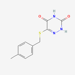 6-[(4-methylbenzyl)thio]-1,2,4-triazine-3,5(2H,4H)-dione