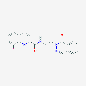 molecular formula C20H15FN4O2 B5512241 8-fluoro-N-[2-(1-oxo-2(1H)-phthalazinyl)ethyl]-2-quinolinecarboxamide 