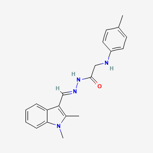 N'-[(1,2-dimethyl-1H-indol-3-yl)methylene]-2-[(4-methylphenyl)amino]acetohydrazide