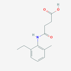molecular formula C13H17NO3 B5512272 4-[(2-ethyl-6-methylphenyl)amino]-4-oxobutanoic acid CAS No. 183602-84-8