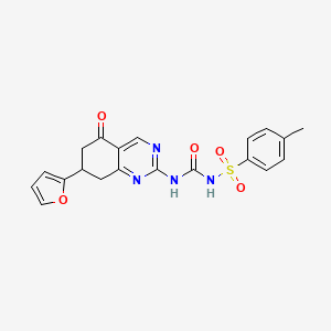 N-({[7-(2-furyl)-5-oxo-5,6,7,8-tetrahydro-2-quinazolinyl]amino}carbonyl)-4-methylbenzenesulfonamide