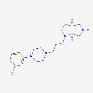 molecular formula C19H29ClN4 B5512310 rel-(3aS,6aS)-1-{3-[4-(3-chlorophenyl)-1-piperazinyl]propyl}octahydropyrrolo[3,4-b]pyrrole dihydrochloride 