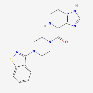 4-{[4-(1,2-benzisothiazol-3-yl)-1-piperazinyl]carbonyl}-4,5,6,7-tetrahydro-1H-imidazo[4,5-c]pyridine dihydrochloride