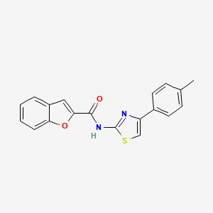 N-[4-(4-methylphenyl)-1,3-thiazol-2-yl]-1-benzofuran-2-carboxamide