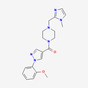 1-{[1-(2-methoxyphenyl)-1H-pyrazol-4-yl]carbonyl}-4-[(1-methyl-1H-imidazol-2-yl)methyl]piperazine