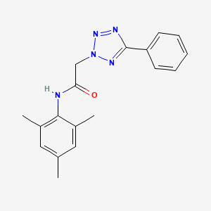 molecular formula C18H19N5O B5512494 N-mesityl-2-(5-phenyl-2H-tetrazol-2-yl)acetamide 