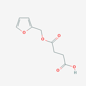 molecular formula C9H10O5 B5512502 4-(2-呋喃甲氧基)-4-氧代丁酸 CAS No. 412946-38-4