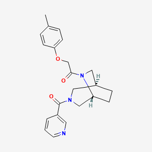 (1S*,5R*)-6-[(4-methylphenoxy)acetyl]-3-(3-pyridinylcarbonyl)-3,6-diazabicyclo[3.2.2]nonane