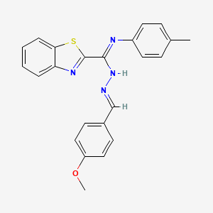 N'-(4-methoxybenzylidene)-N-(4-methylphenyl)-1,3-benzothiazole-2-carbohydrazonamide