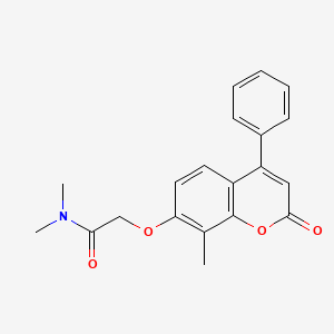 N,N-dimethyl-2-[(8-methyl-2-oxo-4-phenyl-2H-chromen-7-yl)oxy]acetamide