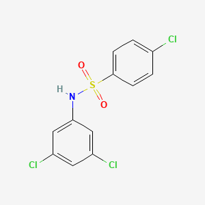 molecular formula C12H8Cl3NO2S B5512655 4-chloro-N-(3,5-dichlorophenyl)benzenesulfonamide 