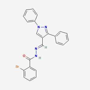 2-bromo-N'-[(1,3-diphenyl-1H-pyrazol-4-yl)methylene]benzohydrazide