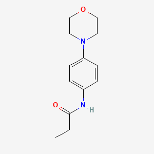 N-[4-(4-morpholinyl)phenyl]propanamide