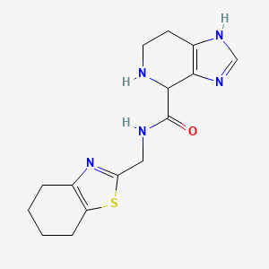 molecular formula C15H19N5OS B5512777 N-(4,5,6,7-tetrahydro-1,3-benzothiazol-2-ylmethyl)-4,5,6,7-tetrahydro-1H-imidazo[4,5-c]pyridine-4-carboxamide dihydrochloride 