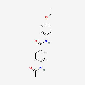 molecular formula C17H18N2O3 B5512782 4-(乙酰氨基)-N-(4-乙氧苯基)苯甲酰胺 