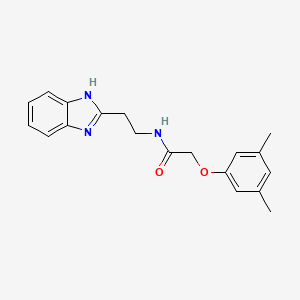 molecular formula C19H21N3O2 B5512800 N-[2-(1H-benzimidazol-2-yl)ethyl]-2-(3,5-dimethylphenoxy)acetamide 