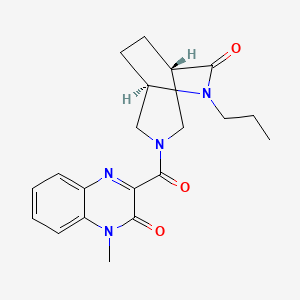 1-methyl-3-{[(1S*,5R*)-7-oxo-6-propyl-3,6-diazabicyclo[3.2.2]non-3-yl]carbonyl}-2(1H)-quinoxalinone