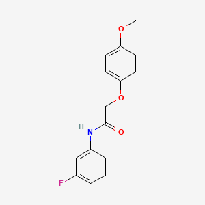 N-(3-fluorophenyl)-2-(4-methoxyphenoxy)acetamide