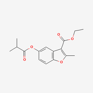 ethyl 5-(isobutyryloxy)-2-methyl-1-benzofuran-3-carboxylate