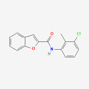 molecular formula C16H12ClNO2 B5512814 N-(3-chloro-2-methylphenyl)-1-benzofuran-2-carboxamide 