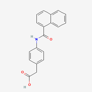 molecular formula C19H15NO3 B5512852 [4-(1-naphthoylamino)phenyl]acetic acid 