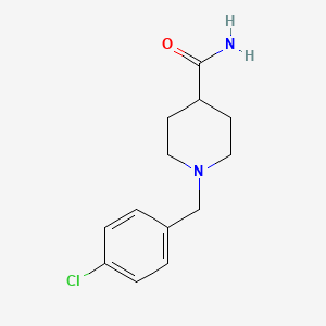 molecular formula C13H17ClN2O B5512871 1-(4-chlorobenzyl)-4-piperidinecarboxamide 