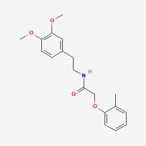 molecular formula C19H23NO4 B5512896 N-[2-(3,4-二甲氧基苯基)乙基]-2-(2-甲基苯氧基)乙酰胺 