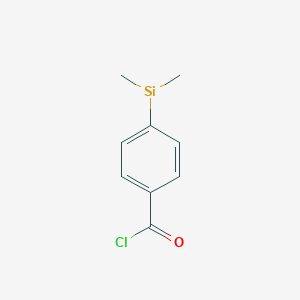 molecular formula C9H10ClOSi B055129 [4-(Chlorocarbonyl)phenyl](dimethyl)silyl CAS No. 121398-92-3
