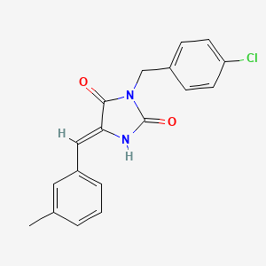 3-(4-chlorobenzyl)-5-(3-methylbenzylidene)-2,4-imidazolidinedione