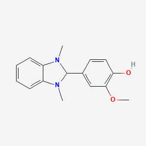 4-(1,3-dimethyl-2,3-dihydro-1H-benzimidazol-2-yl)-2-methoxyphenol