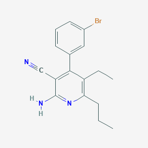 2-amino-4-(3-bromophenyl)-5-ethyl-6-propylnicotinonitrile