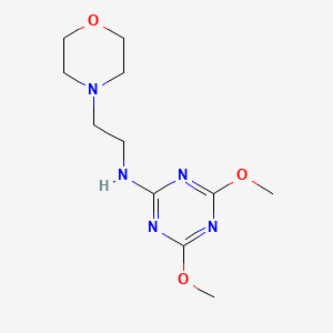 4,6-dimethoxy-N-[2-(4-morpholinyl)ethyl]-1,3,5-triazin-2-amine