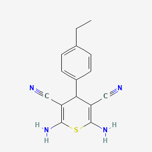 2,6-diamino-4-(4-ethylphenyl)-4H-thiopyran-3,5-dicarbonitrile