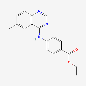 ethyl 4-[(6-methyl-4-quinazolinyl)amino]benzoate