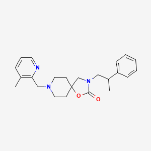 8-[(3-methylpyridin-2-yl)methyl]-3-(2-phenylpropyl)-1-oxa-3,8-diazaspiro[4.5]decan-2-one