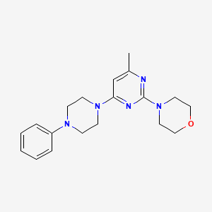 4-[4-methyl-6-(4-phenyl-1-piperazinyl)-2-pyrimidinyl]morpholine