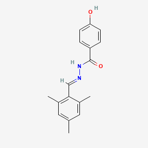molecular formula C17H18N2O2 B5513184 4-hydroxy-N'-(mesitylmethylene)benzohydrazide 