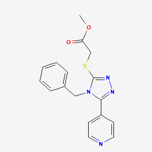 methyl {[4-benzyl-5-(4-pyridinyl)-4H-1,2,4-triazol-3-yl]thio}acetate