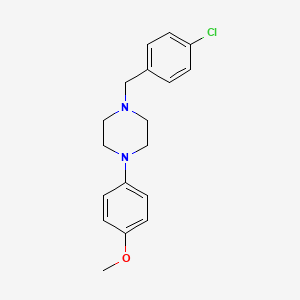 molecular formula C18H21ClN2O B5513266 1-(4-氯苄基)-4-(4-甲氧基苯基)哌嗪 