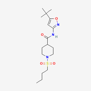 N-(5-tert-butyl-3-isoxazolyl)-1-(butylsulfonyl)-4-piperidinecarboxamide